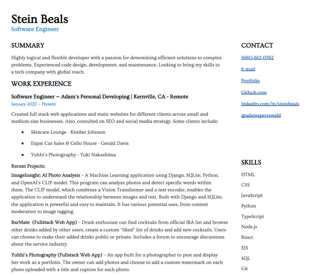Resume